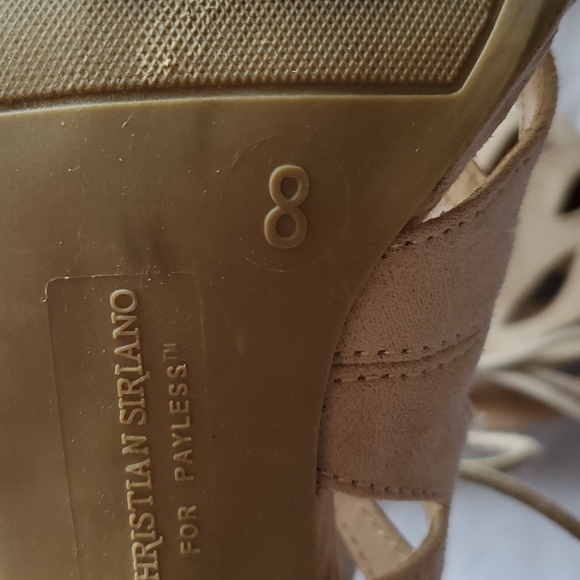 Christian Siriano for Payless strappy heels beige - Picture 5 of 5